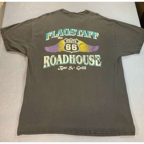 Route 66 Other - Route 66 Flagstaff Roadhouse T Shirt Black XL Graphic Vintage 90s